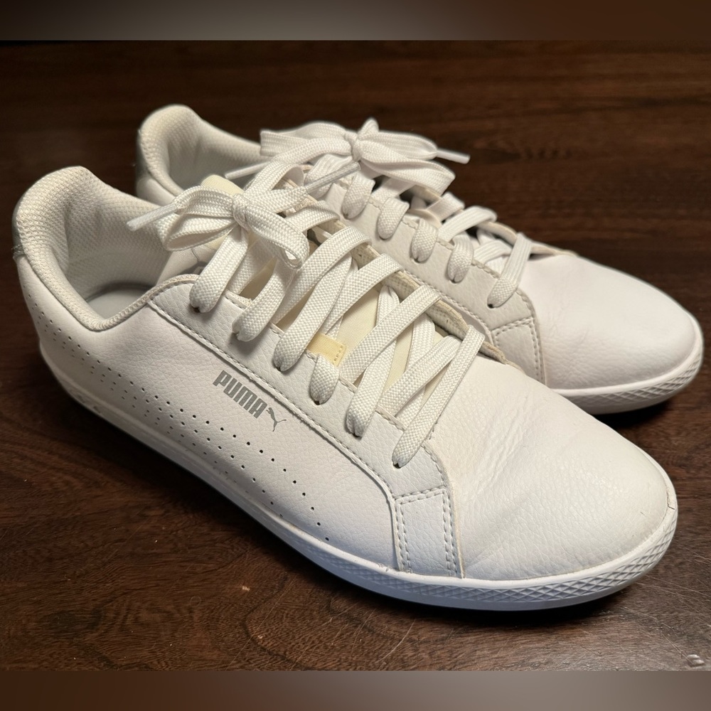 Puma Smash Sneakers, white and silver